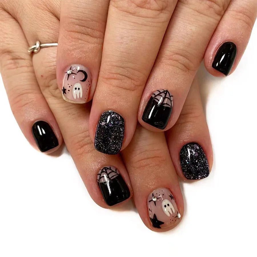 Halloween Pumpkin Press-On Nails