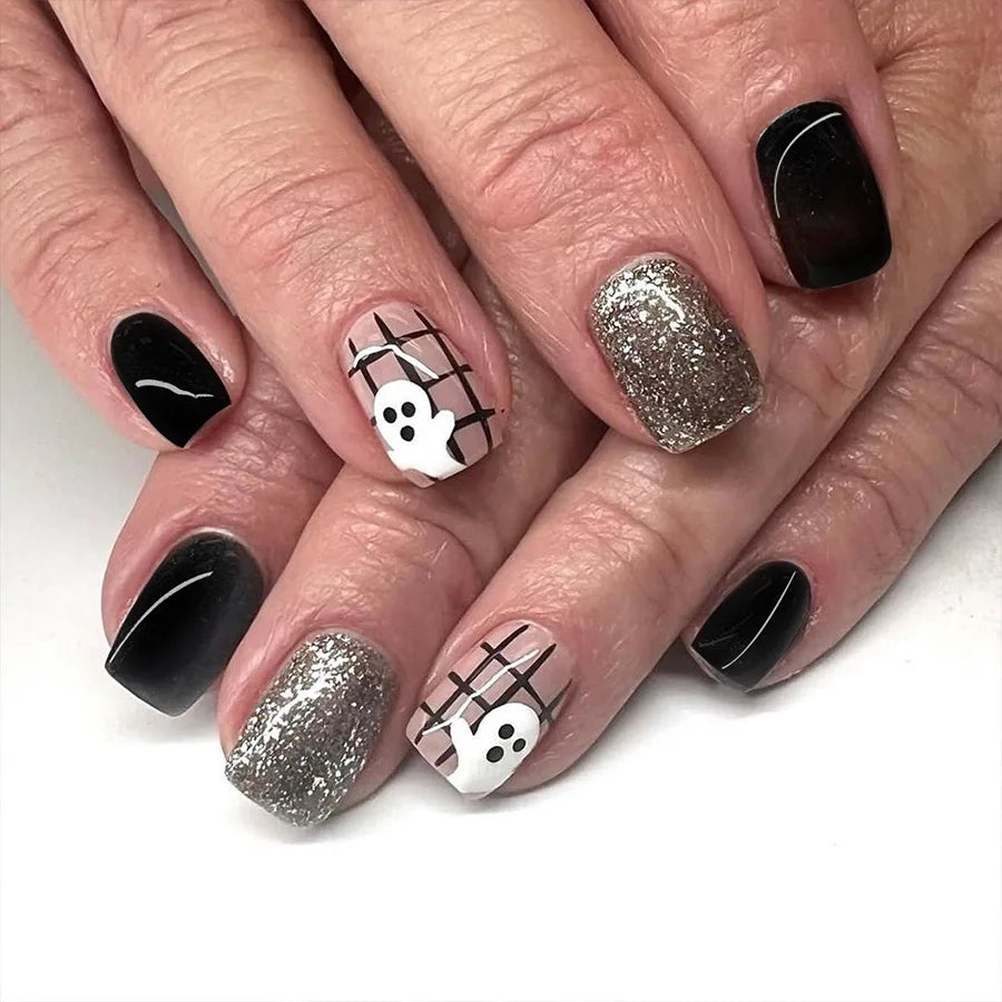Halloween Pumpkin Press-On Nails