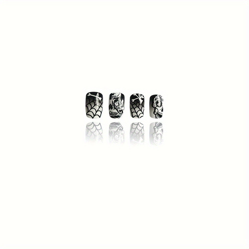 Medium Square Halloween Press-On Nails
