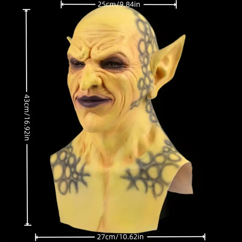 The Diabolical Grin: Demon Joker Latex Mask