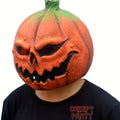 Spooktacular Pumpkin Face Head Mask for Halloween