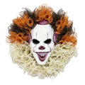 Halloween Joker Mask Wreath Horror Party Decor