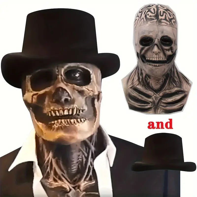 Grim Reaper's Grin: Halloween Skull Mask