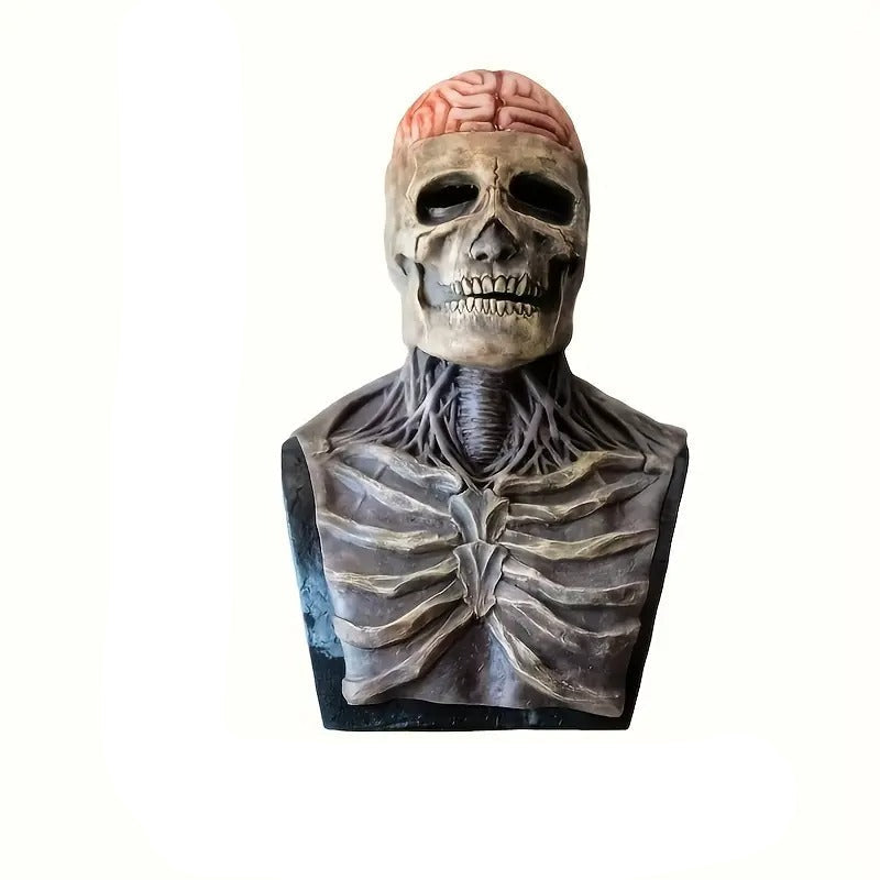Men’s Latex Skull Gentleman Mask Halloween Costume